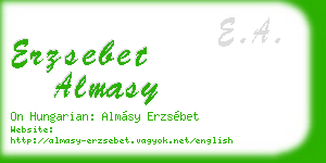 erzsebet almasy business card