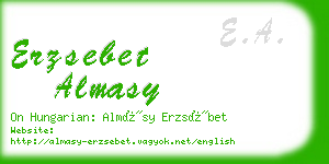 erzsebet almasy business card